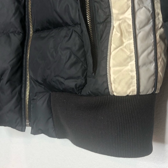 Juicy Couture Vintage Down Puffer Jacket Removable Fur Collar Coat Blue Small - Picture 9 of 15